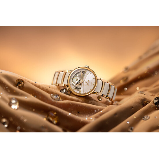 Pozłacany zegarek Rado