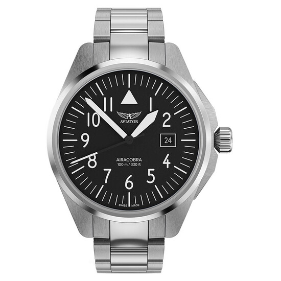 Męski zegarek Aviator na bransolecie