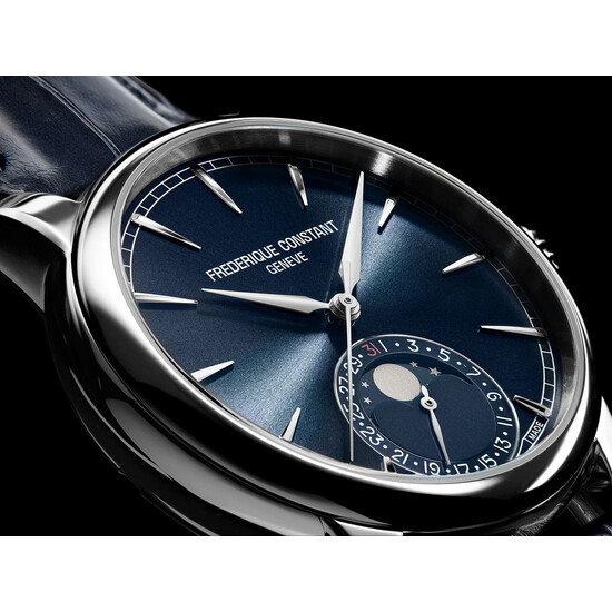 Zegarek męski z fazami księżyca Frederique Constant Classic Moonphase