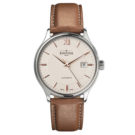 Zegarek męski na brązowym pasku z eko skóry Davosa Classic Vegan