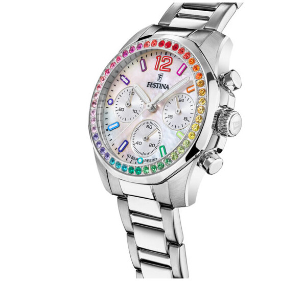 Zegarek damski z masą perłową Festina