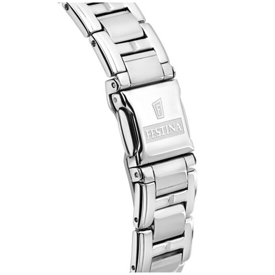 Stalowa bransoleta Festina z zapięciem na dwa przyciski