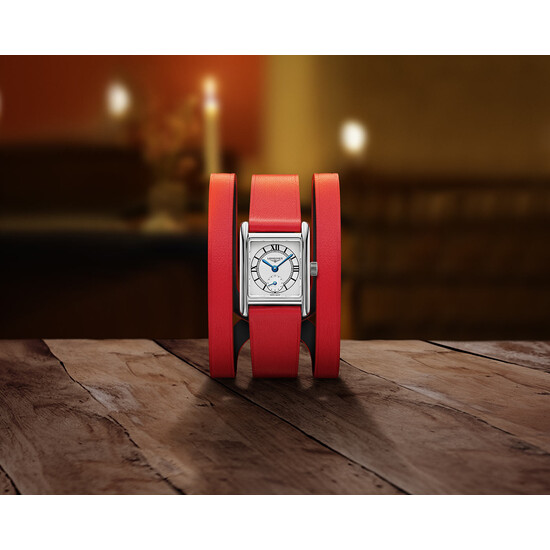 Prostokątny zegarek damski na rękę Longines DolceVita Mini