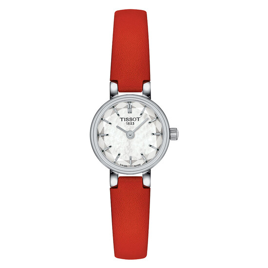 Zegarek damski na czerwonym pasku Tissot Lovely