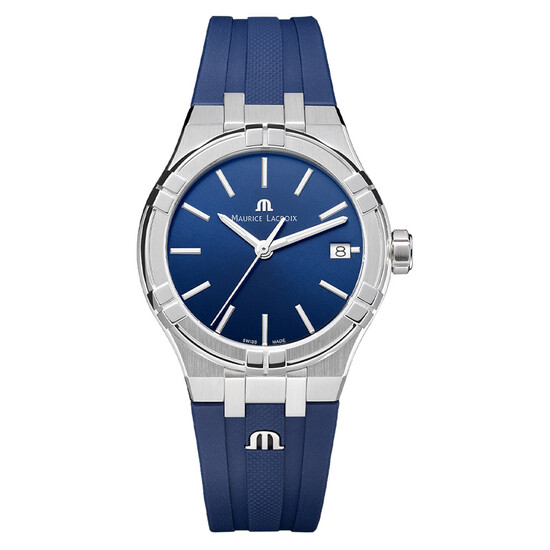 Zegarek damski Maurice Lacroix Aikon Quartz AI1106-SS000-430-4 na pasku gumowym