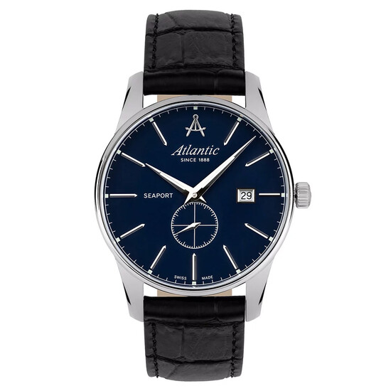 Męski zegarek Atlantic na skórzanym pasku