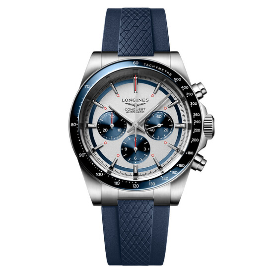 Męski zegarek Longines na pasku gumowym