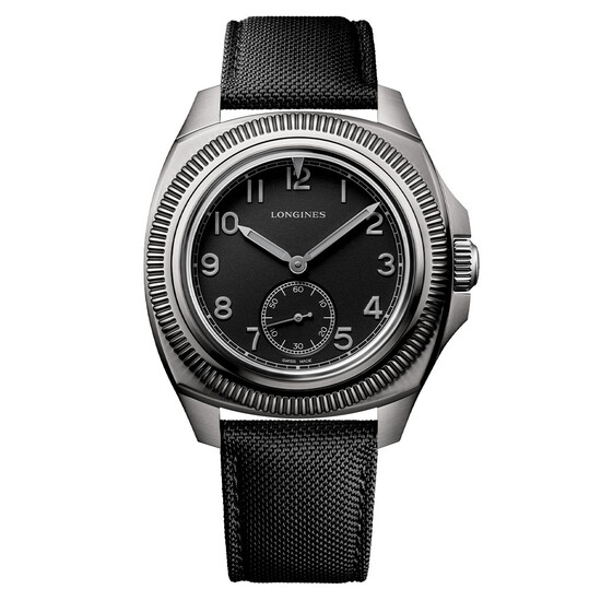 Longines zegarek męski na pasku tekstylnym