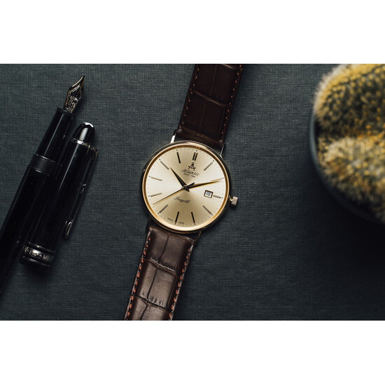 Elegancki zegarek szwajcarski Atlantic