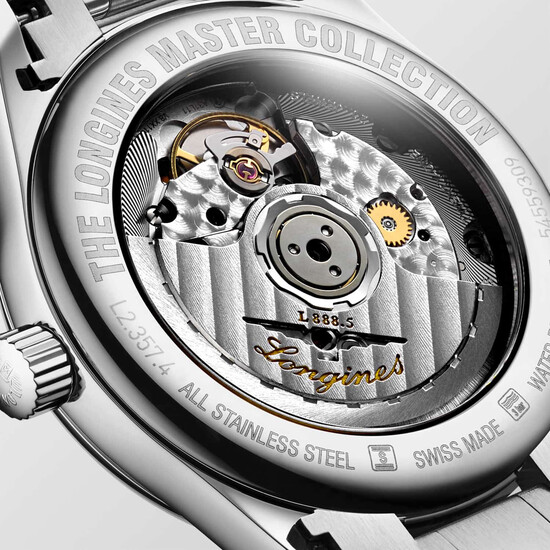 Transparentny dekiel zegarka Longines