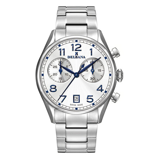 Klasyczny zegarek chronograf męski Delbana Fiorentino