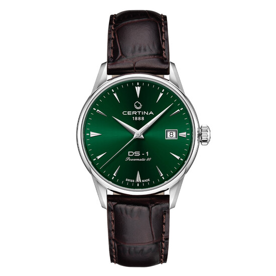 Zegarek Certina na brązowym pasku skórzanym