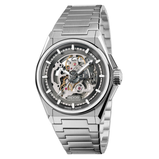 Męski zegarek szkieletowy Epos na bransolecie