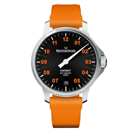 Męski zegarek MeisterSinger na gumowym pasku