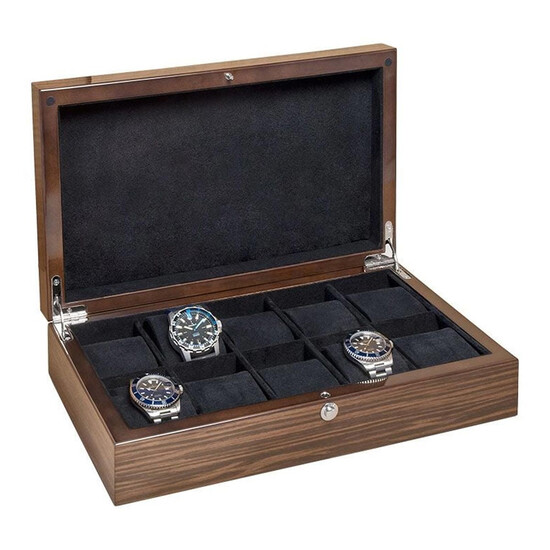 Pudełko na 10 zegarków Beco Macassar 309377