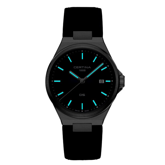 Podświetlona tarcza zegarka Certina