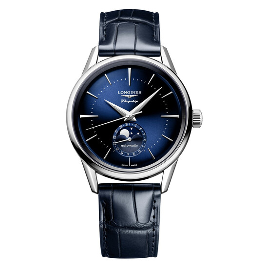 Męski zegarek z fazami księżyca Longines Flagship Heritage