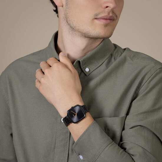 Czarny zegarek z ceramiki high-tech Rado