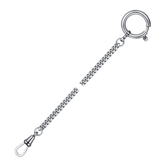 Łańcuszek do zegarka kieszonkowego T657047658 srebrny kolor