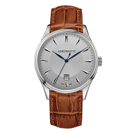 Męski zegarek Aerowatch na skórzanym pasku