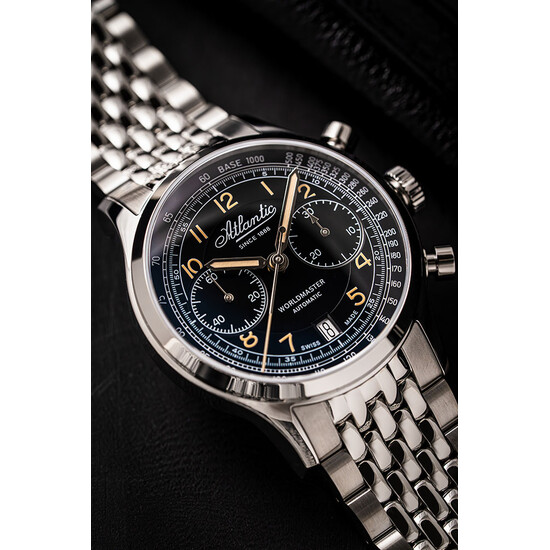 Zegarek męski z chronografem bicompax Atlantic