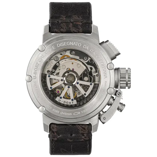 Automatyczny zegarek z przeszklonym tyłem U-BOAT