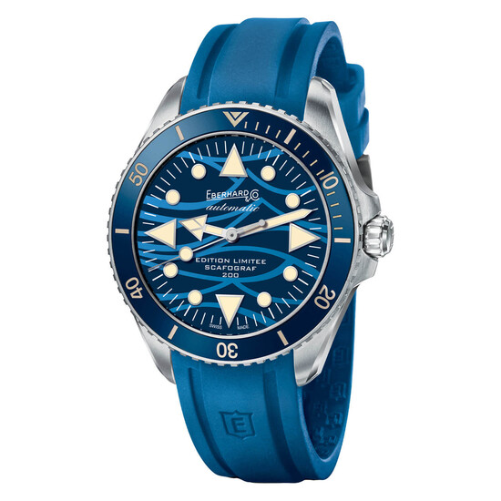 Zegarek limitowany Eberhard na pasku gumowym