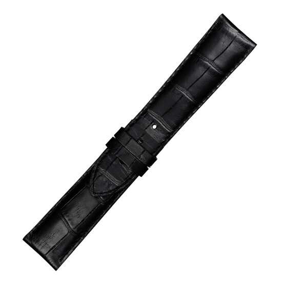 Czarny pasek Tissot 22 mm do zapięcia motylkowego