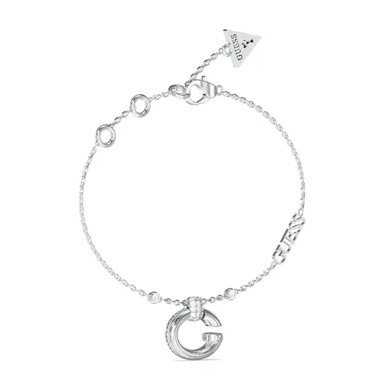 Bransoletka z literką G ze stali szlachetnej Guess Oh My G