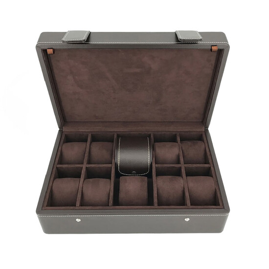 Eleganckie pudełko na 10 zegarków