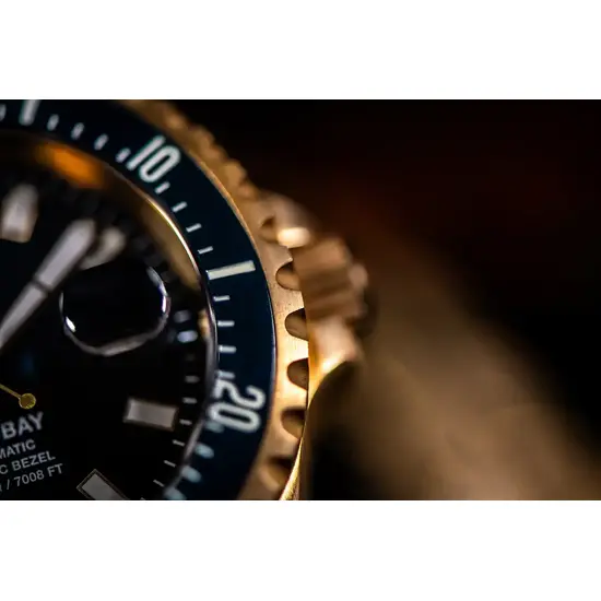 Zegarek z brązową kopertą Solar Aqua Depp Bay Bronze