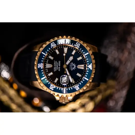 Zegarek męski z brązu Solar Aqua Bronze