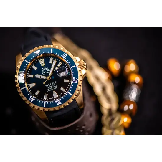 Zegarek z zaworem helowym Solar Aqua Deep Bay