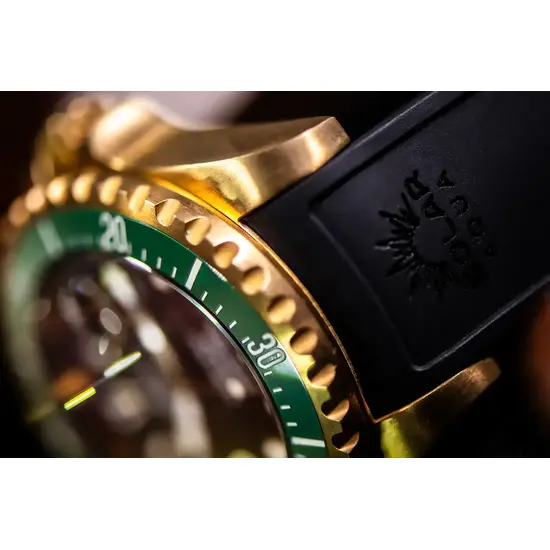 Zegarek nurkowy na czarnym pasku gumowym Solar Aqua Deep Bay