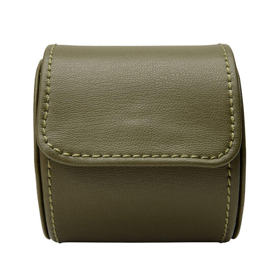 Etui WOLF Earth Olive na 1 zegarek z ekologicznej skóry jabłkowej