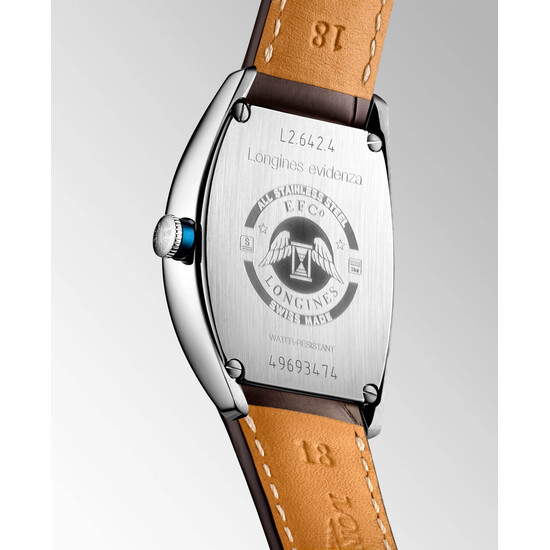 Tył zegarka Longines Evidenza