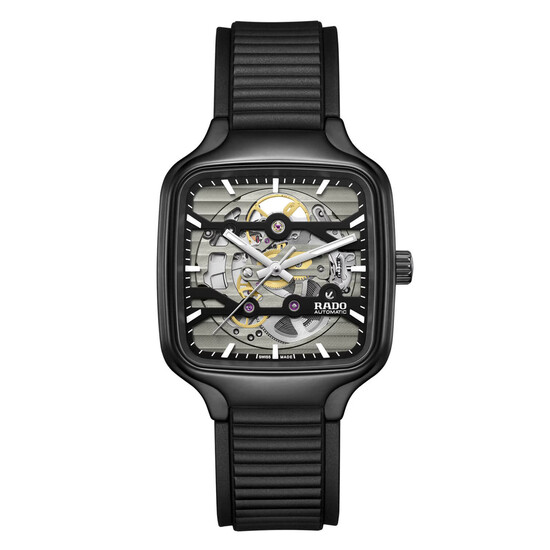 Zegarek Rado True Square Skeleton z ceramiki high-tech