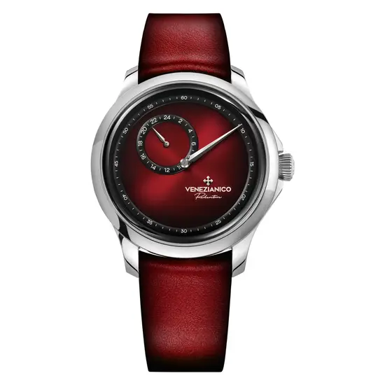 Zegarek z czerwoną tarczą męski Venezianico