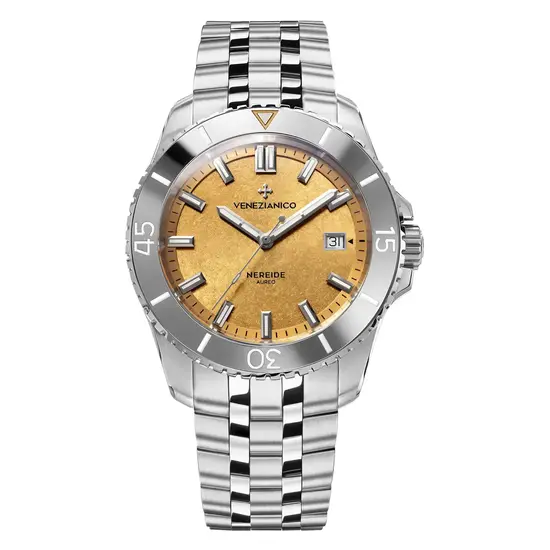 Zegarek męski ze złotą tarczą Venezianico