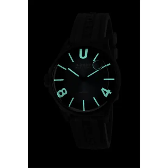 Podświetlenie zegarka U-BOAT Darkmoon Blue 9021/C