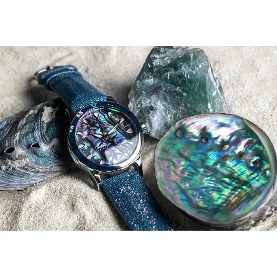 Zegarek na pasku ze skóry płaszczki Vostok Europe Undine