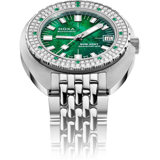 Zegarek Doxa SUB na bransolecie ryżowej