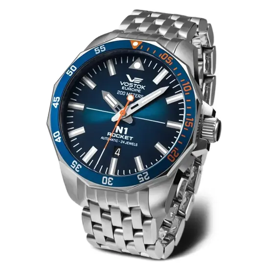 Zegarek typu pilot na bransolecie Vostok Europe N1 Rocket Limited Edition