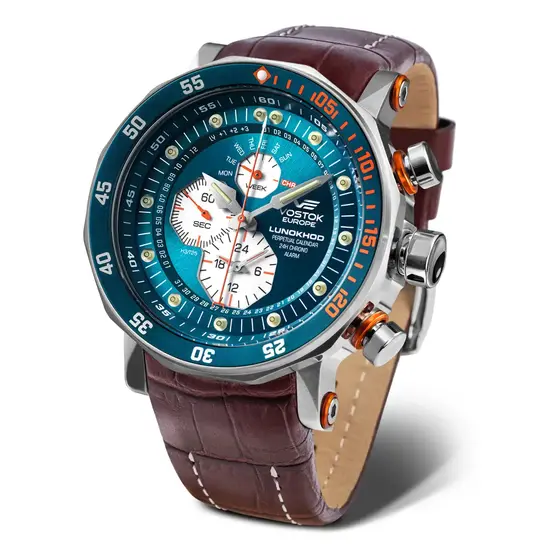 Zegarek męski z turkusową tarczą Vostok Europe