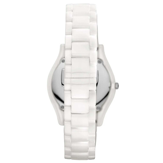 Biała bransoleta z ceramiki Emporio Armani AR1443