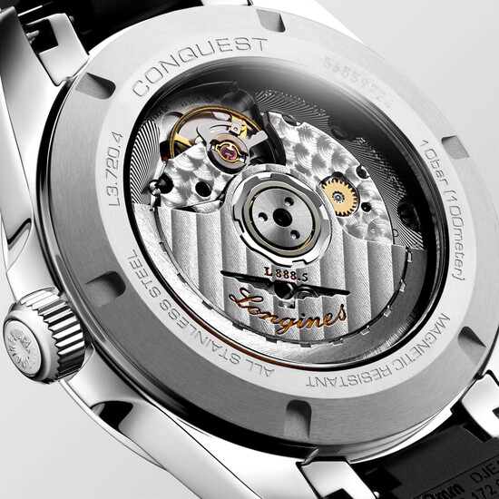 Przeszklony dekiel zegarka Longines Conquest