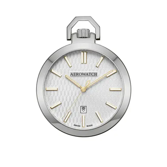 Zegarek kieszonkowy Aerowatch Lepines Quartz 42829 AA04 ze szkłem szafirowym