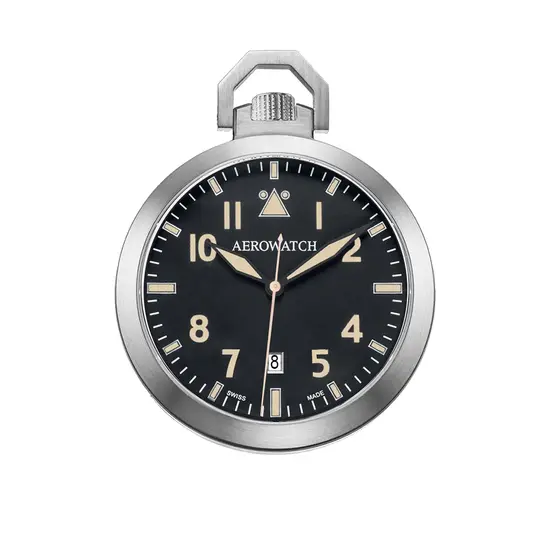 Zegarek kieszonkowy z szafirowym szkłem Aerowatch Lepines Quartz 42829 AA06