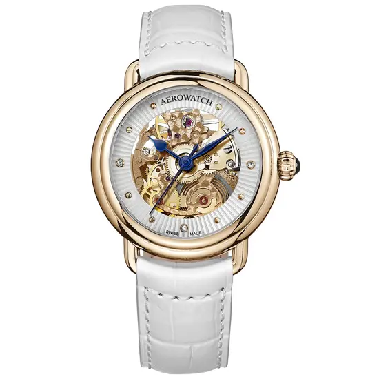 Aerowatch 1942 Lady Automatic Skeleton 60960 RO19 zegarek damski.