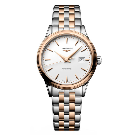 Damski zegarek Longines Flagship w kolorze srebrnym i różowo-złotym